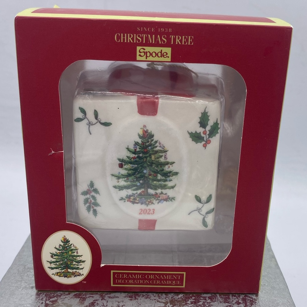 Spode Christmas Tree Collection Porcelain Festive Gift Box Ornament NIB 2023